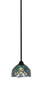 Toltec Lighting - 3401-MB-9925 - One Light Mini Pendant - Paramount - Matte Black