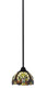 Toltec Lighting - 3401-MB-9945 - One Light Mini Pendant - Paramount - Matte Black