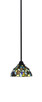 Toltec Lighting - 3401-MB-9955 - One Light Mini Pendant - Paramount - Matte Black