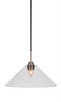 Toltec Lighting - 3401-MBBN-308 - One Light Pendant - Paramount - Matte Black & Brushed Nickel