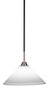 Toltec Lighting - 3401-MBBN-316 - One Light Pendant - Paramount - Matte Black & Brushed Nickel