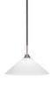 Toltec Lighting - 3401-MBBN-4011 - One Light Pendant - Paramount - Matte Black & Brushed Nickel