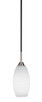 Toltec Lighting - 3401-MBBN-4041 - One Light Mini Pendant - Paramount - Matte Black & Brushed Nickel