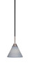 Toltec Lighting - 3401-MBBN-4052 - One Light Mini Pendant - Paramount - Matte Black & Brushed Nickel