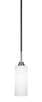 Toltec Lighting - 3401-MBBN-4091 - One Light Mini Pendant - Paramount - Matte Black & Brushed Nickel
