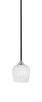Toltec Lighting - 3401-MBBN-4811 - One Light Mini Pendant - Paramount - Matte Black & Brushed Nickel