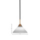 Paramount One Light Mini Pendant (3401-MBBR-314)