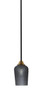 Toltec Lighting - 3401-MBBR-4252 - One Light Mini Pendant - Paramount - Matte Black & Brass