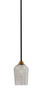 Toltec Lighting - 3401-MBBR-4253 - One Light Mini Pendant - Paramount - Matte Black & Brass