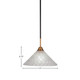 Paramount One Light Pendant (3401-MBBR-441)