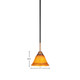 Paramount One Light Mini Pendant (3401-MBBR-454)