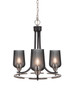 Toltec Lighting - 3403-MBBN-4252 - Three Light Chandelier - Paramount - Matte Black & Brushed Nickel