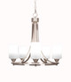 Toltec Lighting - 3405-BN-3001 - Five Light Chandelier - Paramount - Brushed Nickel