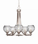 Toltec Lighting - 3405-BN-5110 - Five Light Chandelier - Paramount - Brushed Nickel