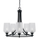 Toltec Lighting - 3405-MB-4250 - Five Light Chandelier - Paramount - Matte Black