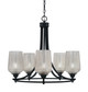 Toltec Lighting - 3405-MB-4253 - Five Light Chandelier - Paramount - Matte Black