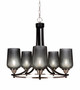 Toltec Lighting - 3405-MBBN-4252 - Five Light Chandelier - Paramount - Matte Black & Brushed Nickel