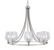 Toltec Lighting - 3408-BN-210 - Eight Light Chandelier - Paramount - Brushed Nickel