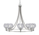 Toltec Lighting - 3408-BN-4102 - Eight Light Chandelier - Paramount - Brushed Nickel