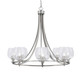 Toltec Lighting - 3408-BN-4810 - Eight Light Chandelier - Paramount - Brushed Nickel