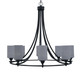 Toltec Lighting - 3408-MB-4062 - Eight Light Chandelier - Paramount - Matte Black