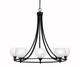 Toltec Lighting - 3408-MB-4101 - Eight Light Chandelier - Paramount - Matte Black