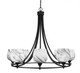 Toltec Lighting - 3408-MB-4819 - Eight Light Chandelier - Paramount - Matte Black