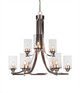 Toltec Lighting - 3409-BN-300 - Nine Light Chandelier - Paramount - Brushed Nickel