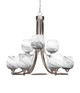 Toltec Lighting - 3409-BN-4819 - Nine Light Chandelier - Paramount - Brushed Nickel