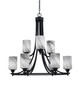 Toltec Lighting - 3409-MB-3009 - Nine Light Chandelier - Paramount - Matte Black