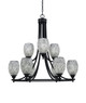 Toltec Lighting - 3409-MB-4165 - Nine Light Chandelier - Paramount - Matte Black