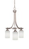 Toltec Lighting - 3413-BN-310 - Three Light Chandelier - Paramount - Brushed Nickel