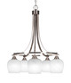 Toltec Lighting - 3415-BN-4811 - Five Light Chandelier - Paramount - Brushed Nickel