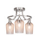 Toltec Lighting - 3417-BN-4253 - Three Light Semi-Flush Mount - Paramount - Brushed Nickel