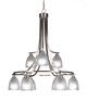 Toltec Lighting - 3419-BN-500 - Nine Light Chandelier - Paramount - Brushed Nickel
