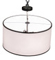 Meyda Tiffany - 235928 - LED Pendant - Cilindro Textrene - Gilded Tobacco And Polished Nickel