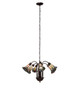 Stained Glass Pond Lily Seven Light Chandelier (236531)