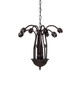 Stained Glass Pond Lily Seven Light Chandelier (236531)
