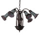 Stained Glass Pond Lily Seven Light Chandelier (236533)