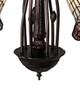 Stained Glass Pond Lily Seven Light Chandelier (236533)