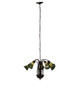 Stained Glass Pond Lily Seven Light Chandelier (236537)