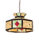 Meyda Tiffany - 23791 - Three Light Pendant - Poker Face