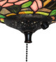 Tiffany Rosebush Three Light Fan Light Fixture (23821) Tiffany Rosebush Three Light Fan Light Fixture (23821)
