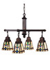 Meyda Tiffany - 24267 - Four Light Chandelier - Prairie Wheat - Rust