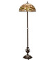 Meyda Tiffany - 242829 - One Light Floor Lamp - Tiffany Turning Leaf - Mahogany Bronze/White Onyx