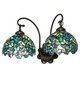 Meyda Tiffany - 244821 - Two Light Wall Sconce - Nightfall Wisteria - Mahogany Bronze