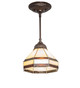 Meyda Tiffany - 244869 - One Light Pendant - Topridge - Mahogany Bronze