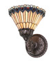 Tiffany Jeweled Peacock One Light Wall Sconce (245430)