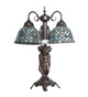 Tiffany Fishscale Three Light Table Lamp (245479)