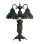 Tiffany Hanginghead Dragonfly Three Light Table Lamp (245483)